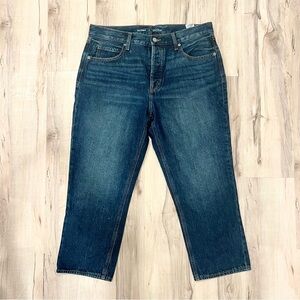 Old Navy Women's High Rise Slouchy Straight Blue Jeans - Size 12